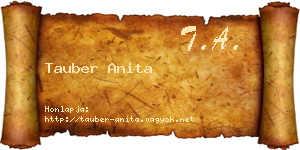 Tauber Anita névjegykártya
